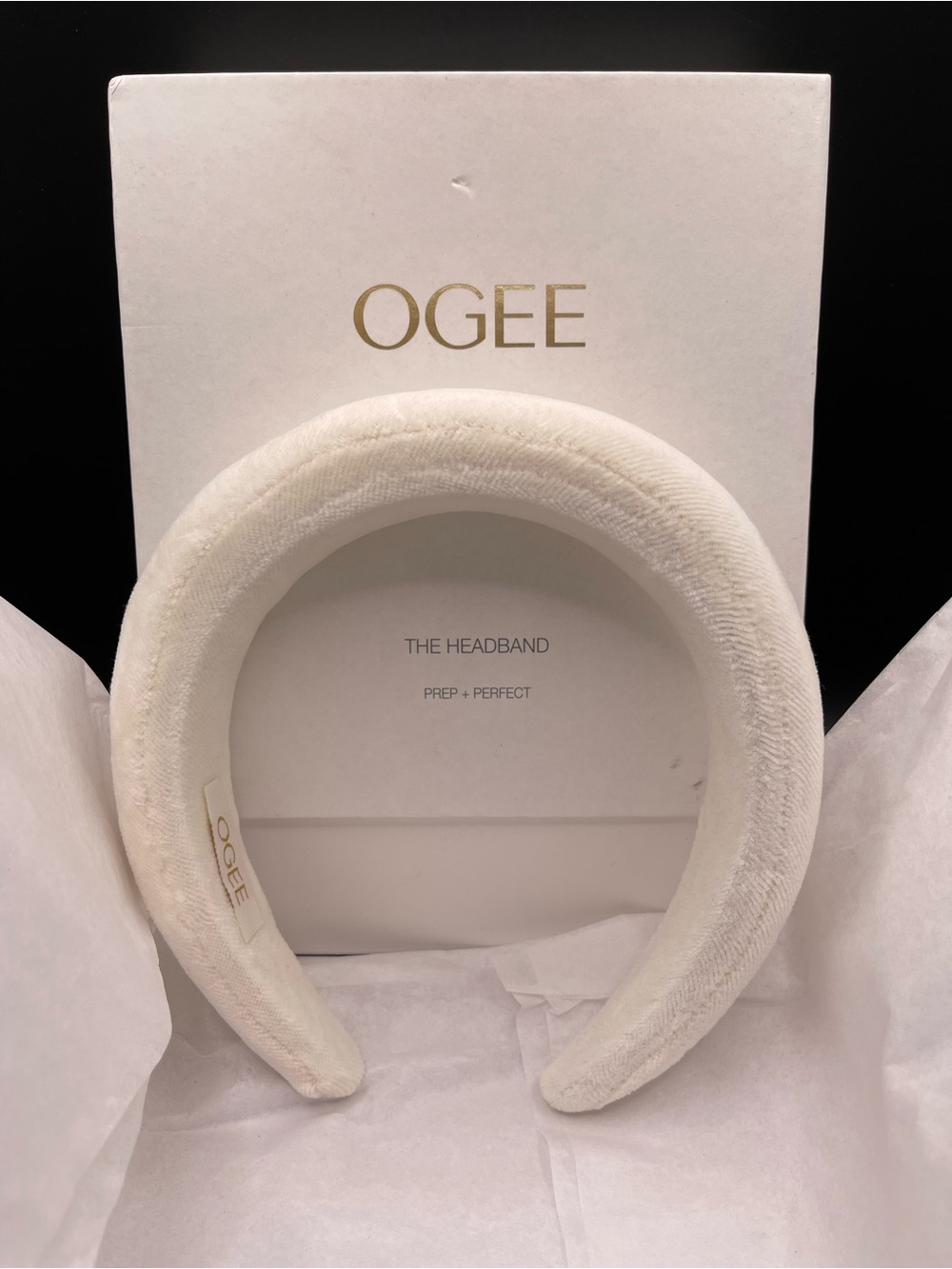 The Headband: Prep + Perfect" by Ogee Organic Skincare & Makeup NIB